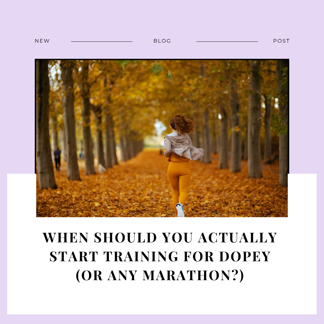 Beginner runner starting Dopey Challenge training plan