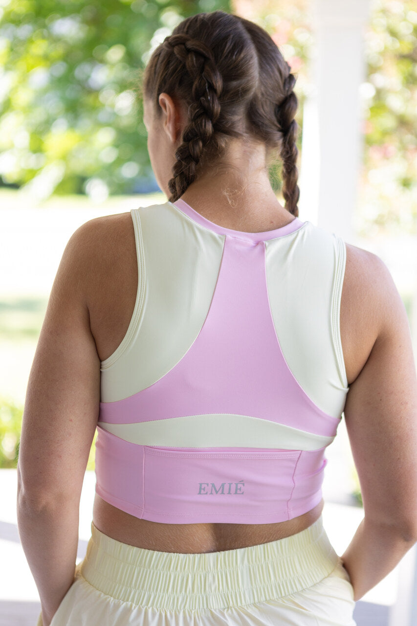 *Just Run Crop Tank - Pink Lemonade