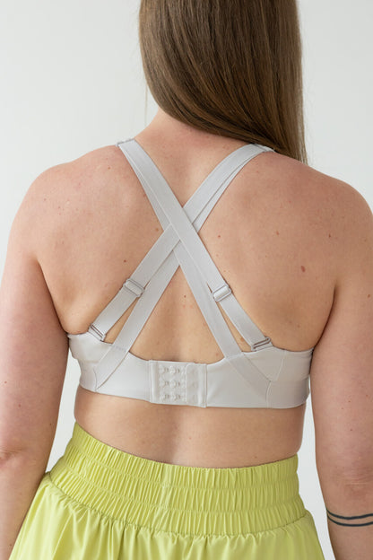 Bra - Oat MilkEMIÉ Forget About It Bra in oat milk - women's neutral sports bra for running, high support