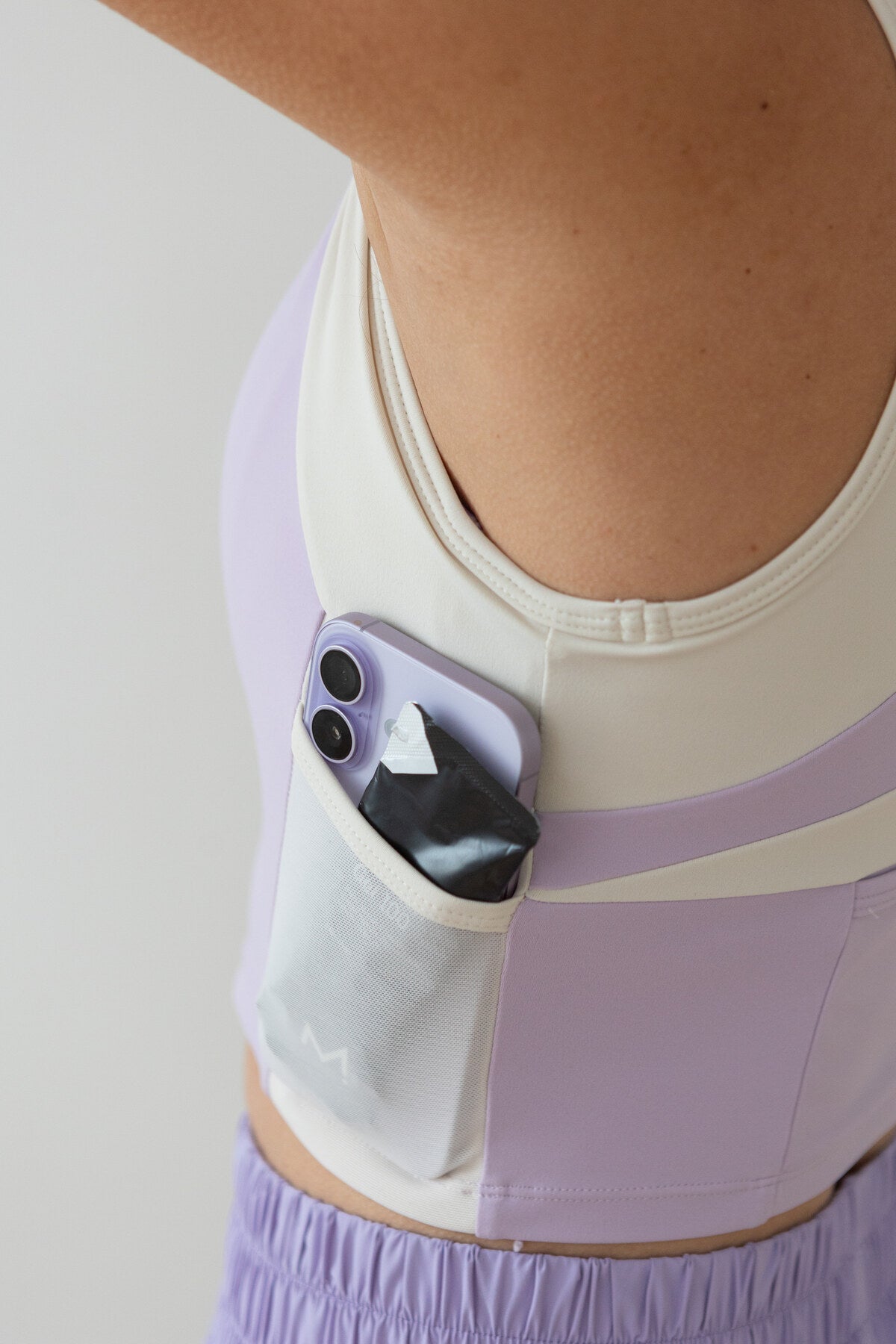 Just Run Crop Tank - Lilac