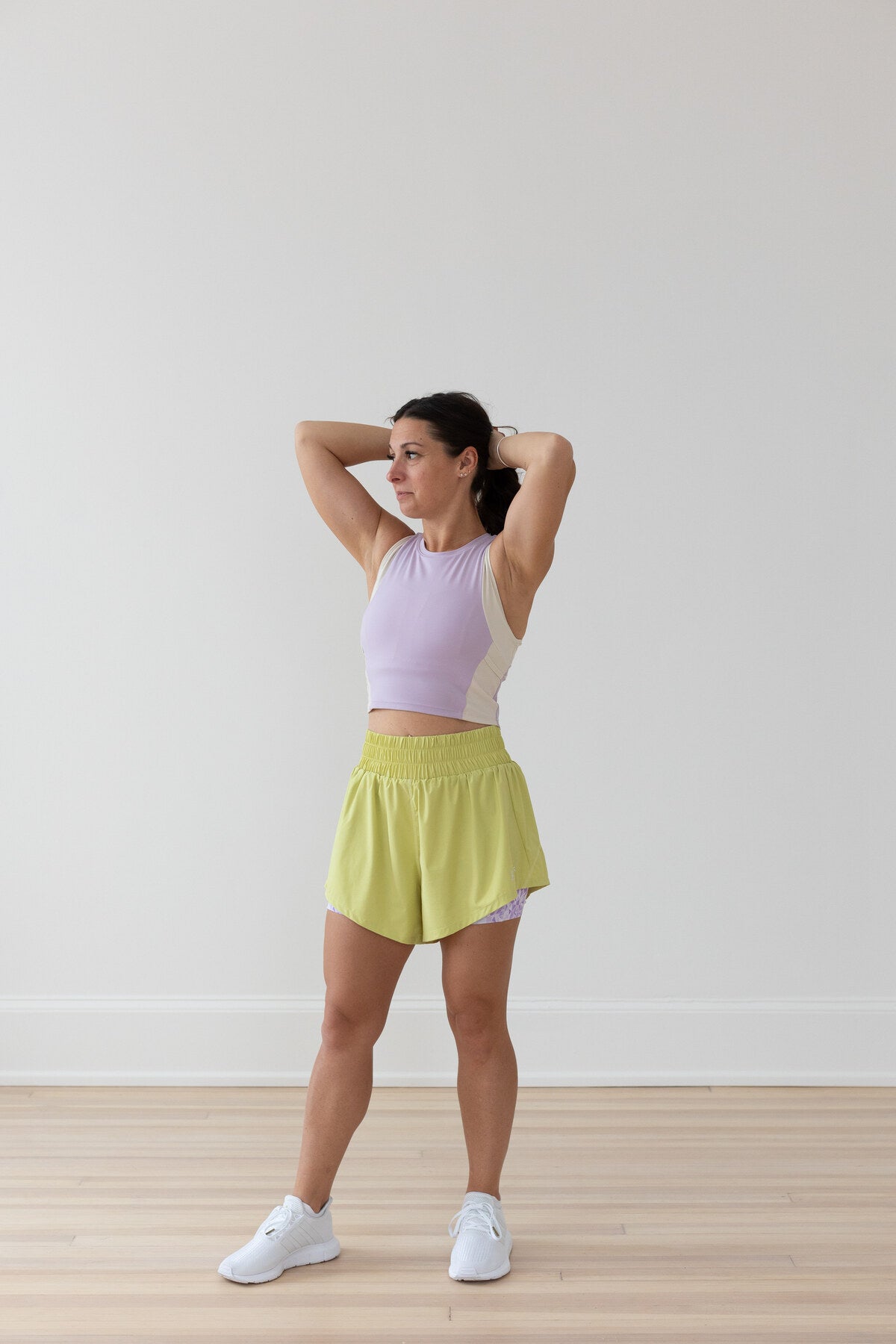 Just Run Crop Tank - Lilac
